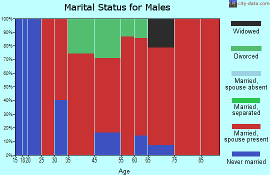 Bellevue marital status for males