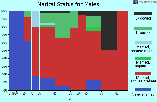 Bridgeport marital status for males