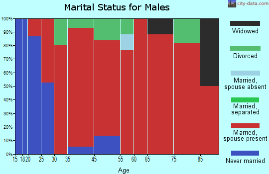 Burnside marital status for males