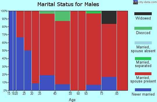 Castle Rock marital status for males
