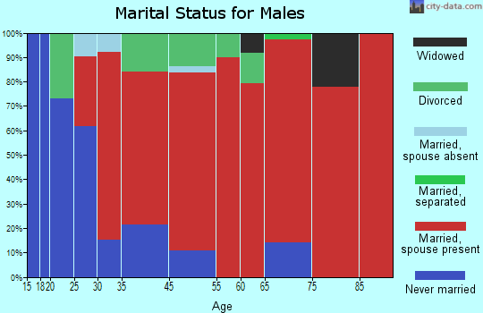 Chimney Rock marital status for males