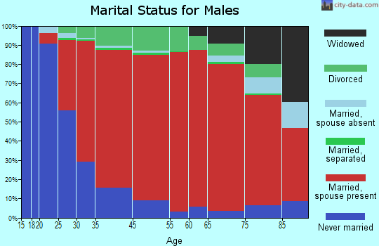 Plainfield marital status for males