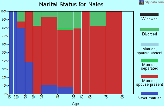 Eau Galle marital status for males