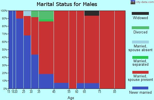 Emmet marital status for males