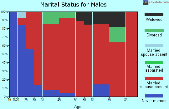 Exeter marital status for males
