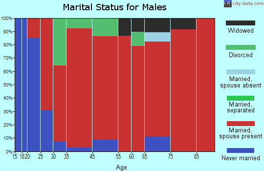 Fairbanks marital status for males