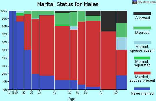 Woodbury marital status for males
