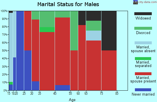 Komensky marital status for males