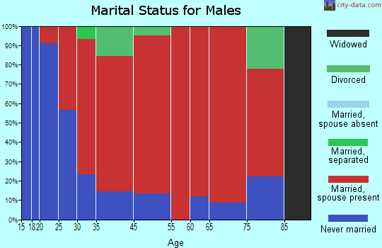 La Pointe marital status for males