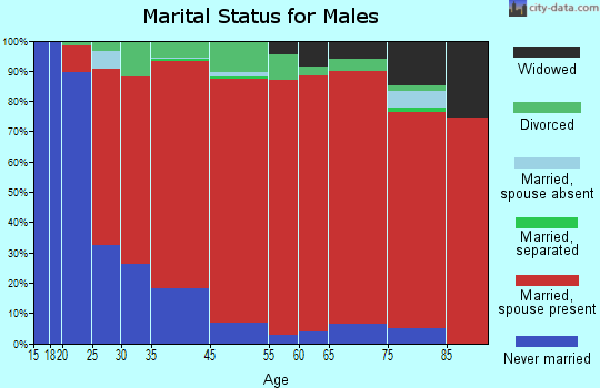 Maple Grove marital status for males