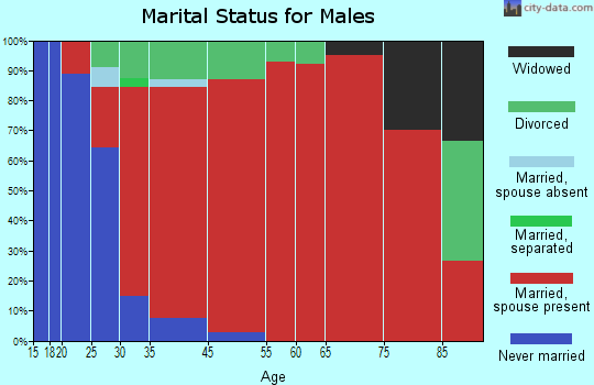 Moscow marital status for males