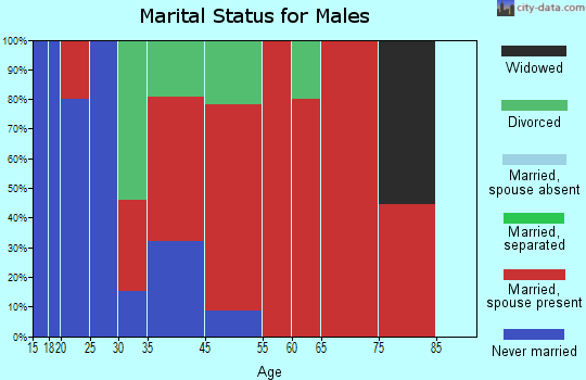 Newark marital status for males