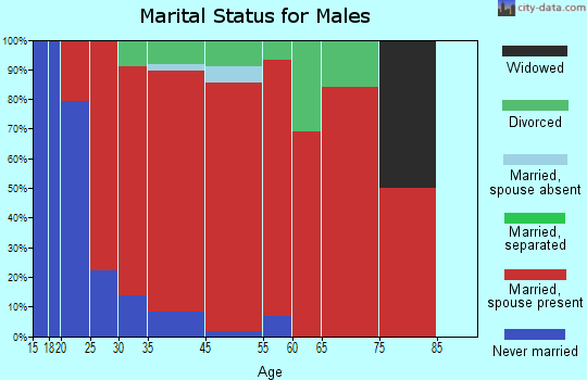 Newton marital status for males