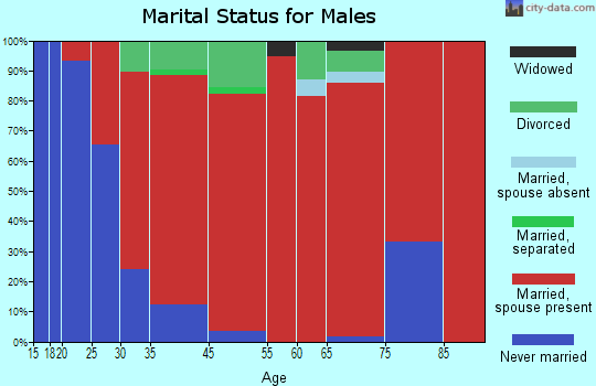 Northfield marital status for males