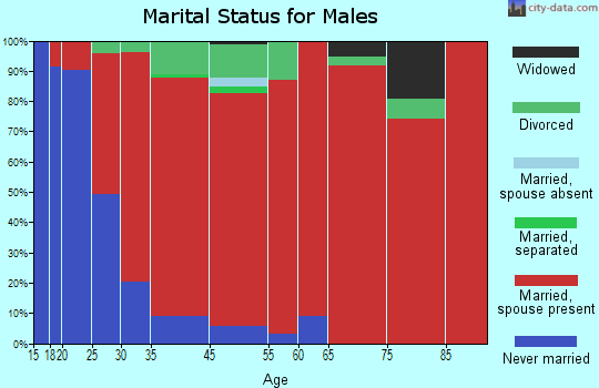 North Lancaster marital status for males