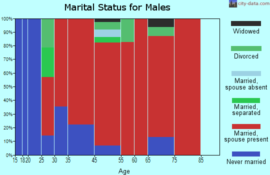 Port Wing marital status for males