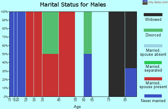 Red Springs marital status for males