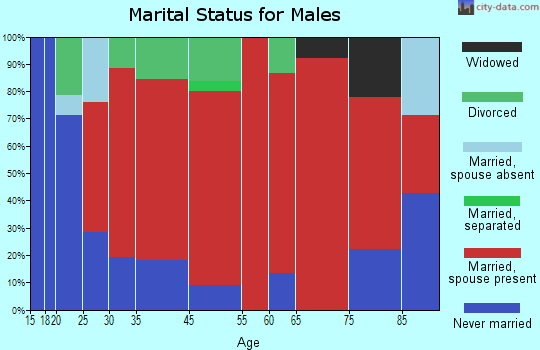 Riverview marital status for males