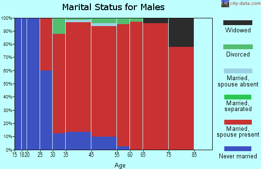 St. Joseph marital status for males