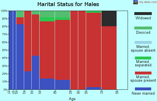 Sheridan marital status for males