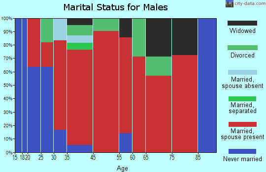 Spruce marital status for males