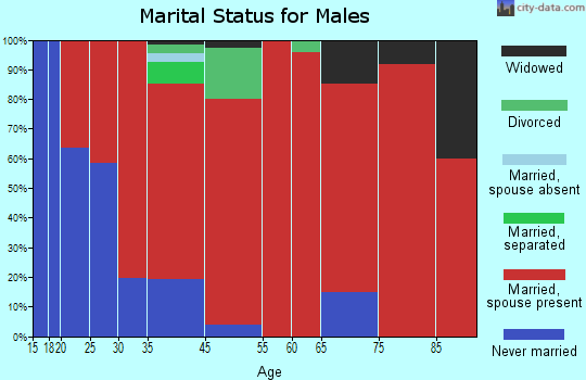 Stone Lake marital status for males