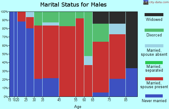 Strongs Prairie marital status for males