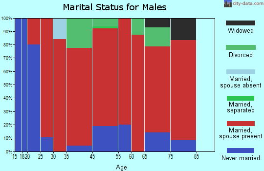 Tainter marital status for males