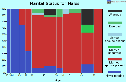 Vance Creek marital status for males
