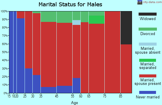 Warner marital status for males
