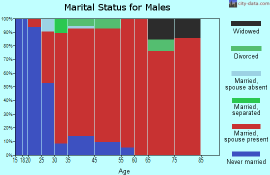 Wascott marital status for males
