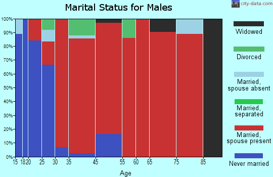 West Sweden marital status for males
