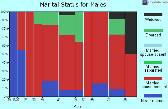 Yorkville marital status for males