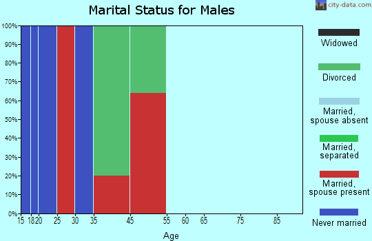 Bexar marital status for males