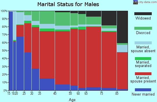 Wacissa marital status for males