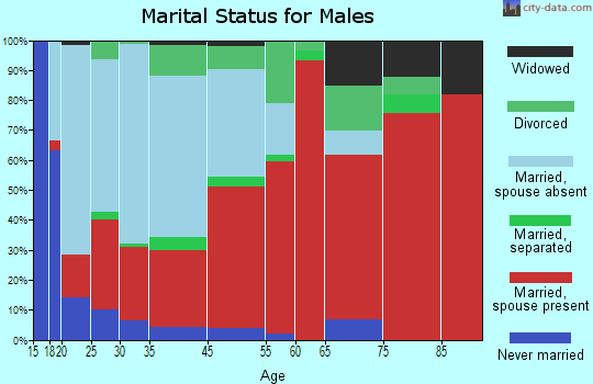 Bellview marital status for males