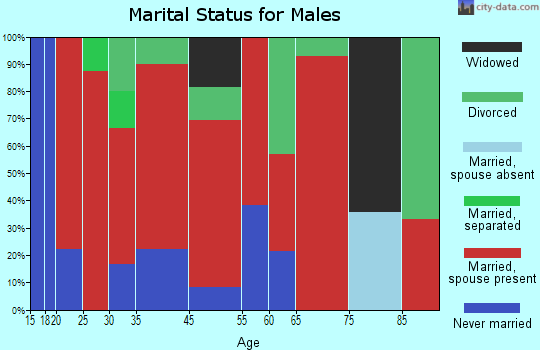 Duncanville marital status for males