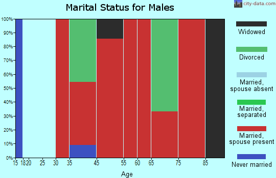 Concord-Hopkins marital status for males