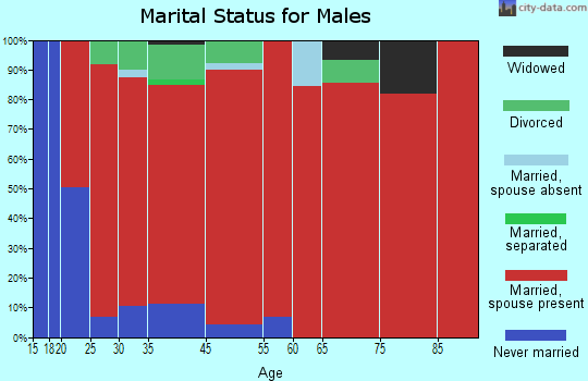 Lathemtown marital status for males