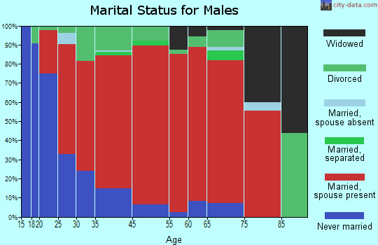 Little Sand Mountain marital status for males