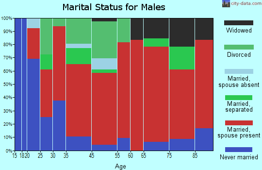 Sand Mountain marital status for males
