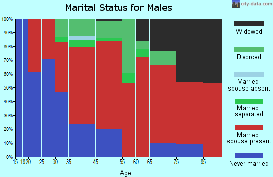 Swift Creek marital status for males
