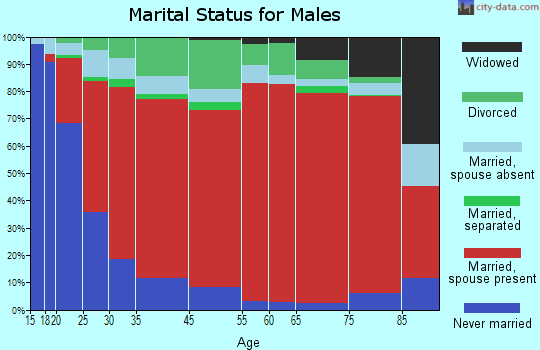 West Jackson marital status for males