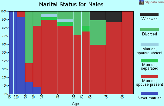 Yorkville marital status for males