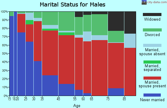 South Kohala marital status for males