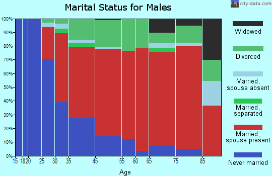 South Kona marital status for males