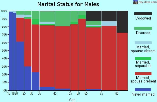 Atlanta marital status for males