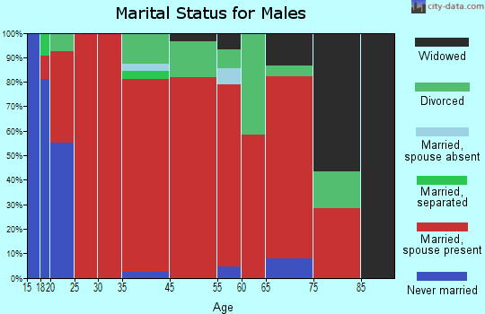 Adams marital status for males