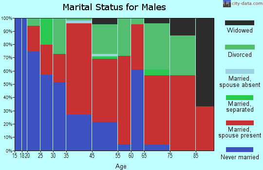 Madison Crossroads marital status for males