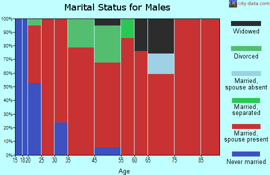 Bush marital status for males